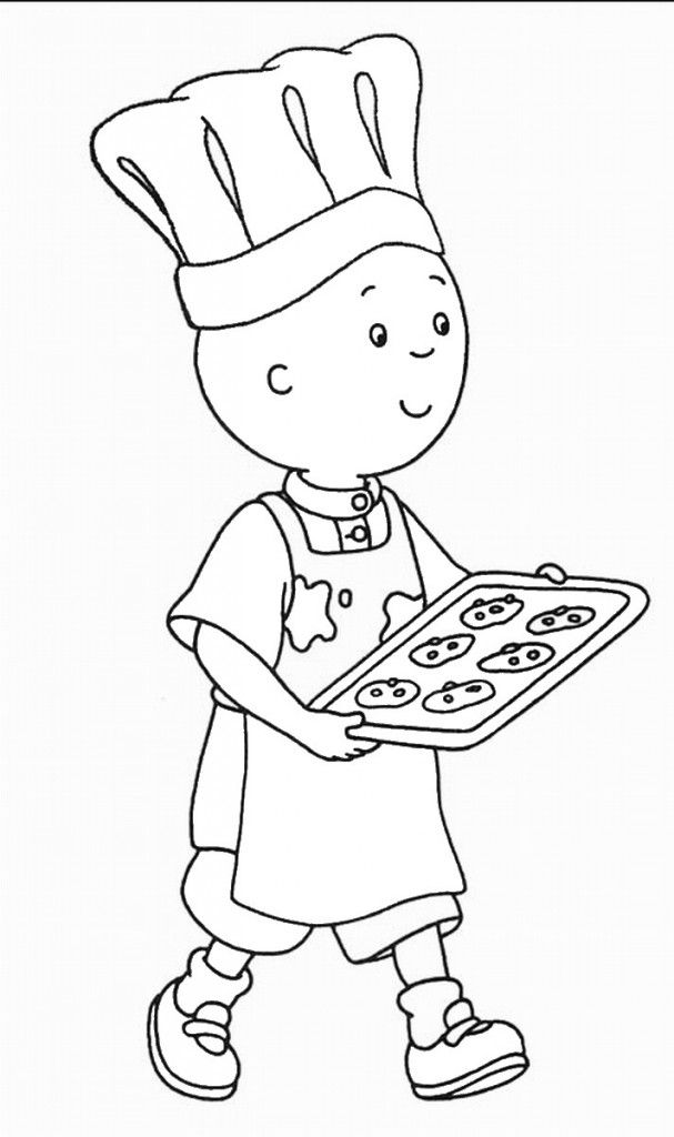 Plansa de colorat cu Caillou 49 44